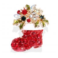 SB399 - Christmas Sock Saree Brooch